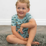 Surfing Beach Summer Pajama Set Aaria Tees