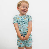 Surfing Beach Summer Pajama Set Aaria Tees