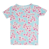 Pretty Pink Floral Summer Pajama Set Aaria Tees