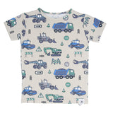 Trucks Diggers Construction  Summer Pajama Set Aaria Tees
