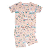Retro Roller Skates Summer Pajama Set Aaria Tees
