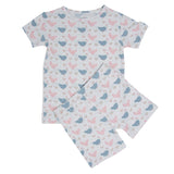 Pink Farm Hens Bamboo Summer Pajama Set Aaria Tees