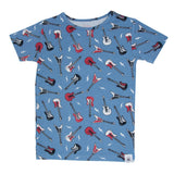 Electric Guitars Rockstar Summer Pajama Set Aaria Tees