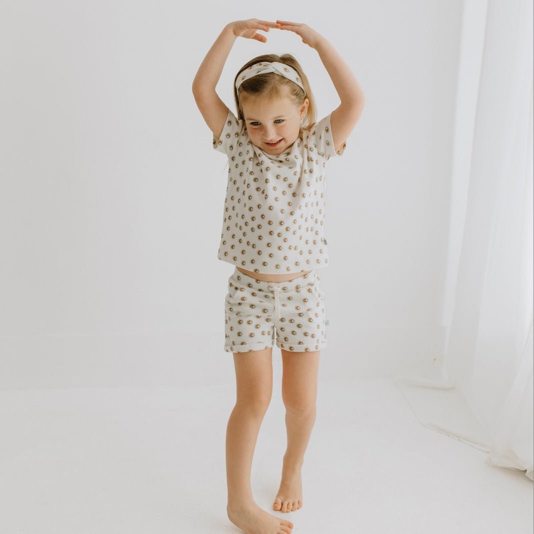 shirt & short set | sun ray - Aaria Tees Aaria Tees