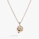 Sunflower & Bee Pendant Necklace - Aaria Tees Aaria Tees