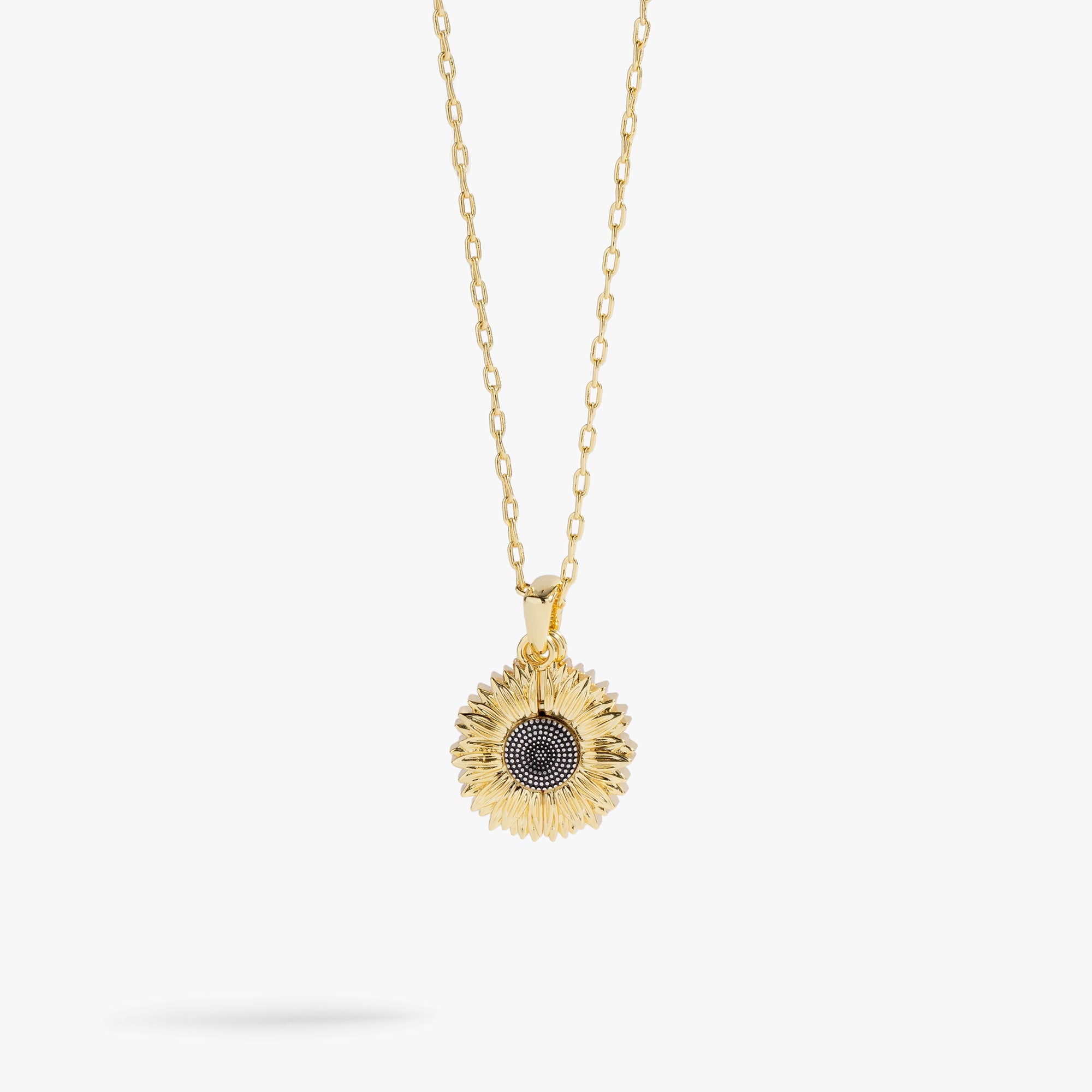 Sunflower 'Choose Happiness' Mantra Necklace - Aaria Tees Aaria Tees