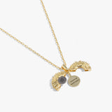 Sunflower 'Choose Happiness' Mantra Necklace - Aaria Tees Aaria Tees