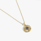Sunflower 'Choose Happiness' Mantra Necklace - Aaria Tees Aaria Tees