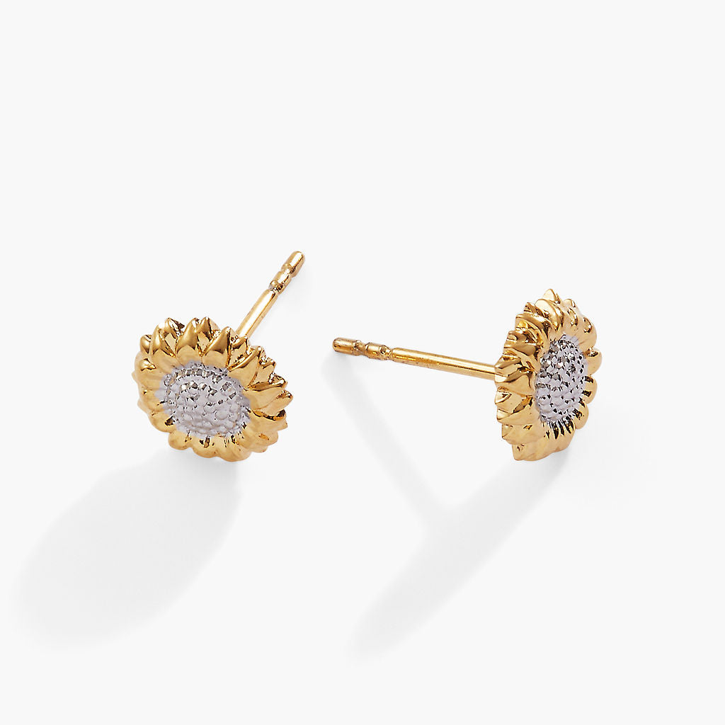 Sunflower Mini Stud Earrings - Aaria Tees