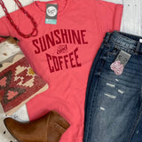 Sunshine and Coffee Unisex Short Sleeve Tee Aaria Tees
