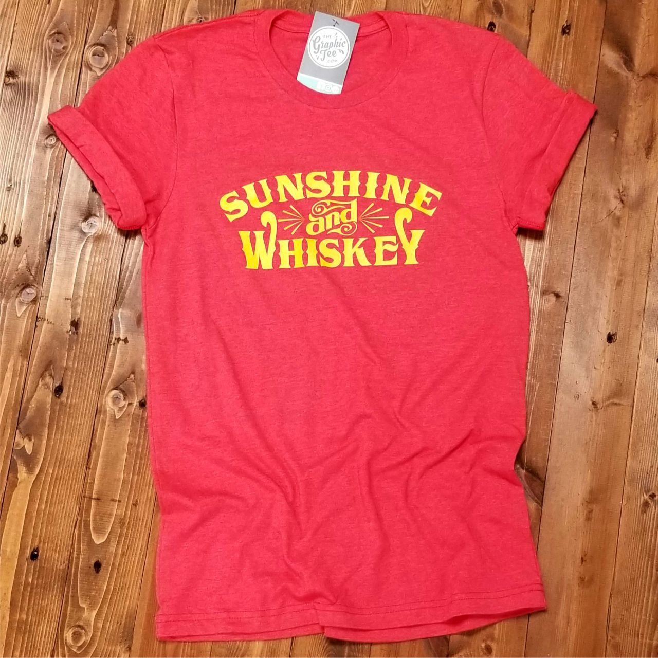 Sunshine and Whiskey - Unisex Tee - Aaria Tees Aaria Tees
