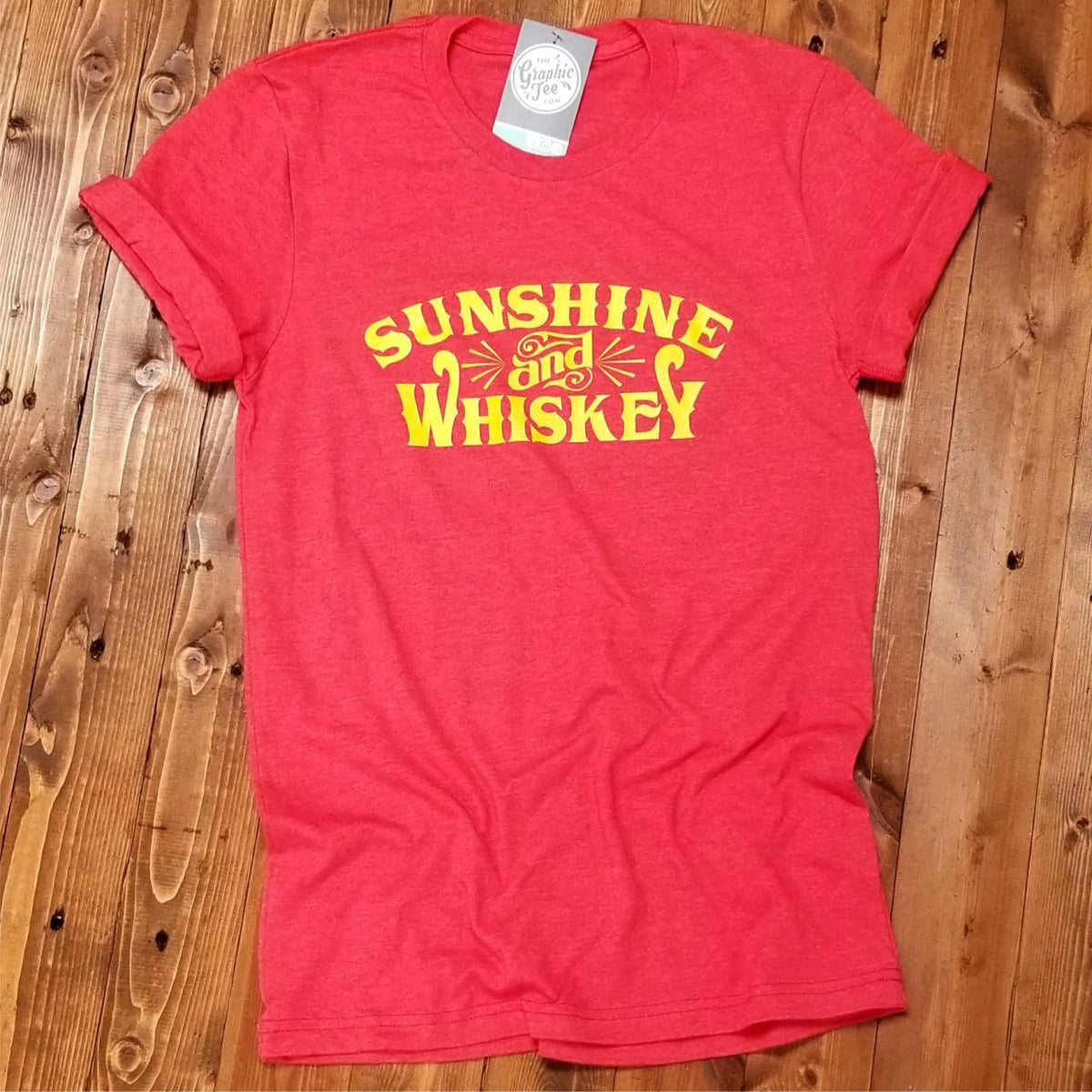 Sunshine and Whiskey - Unisex Tee - Aaria Tees