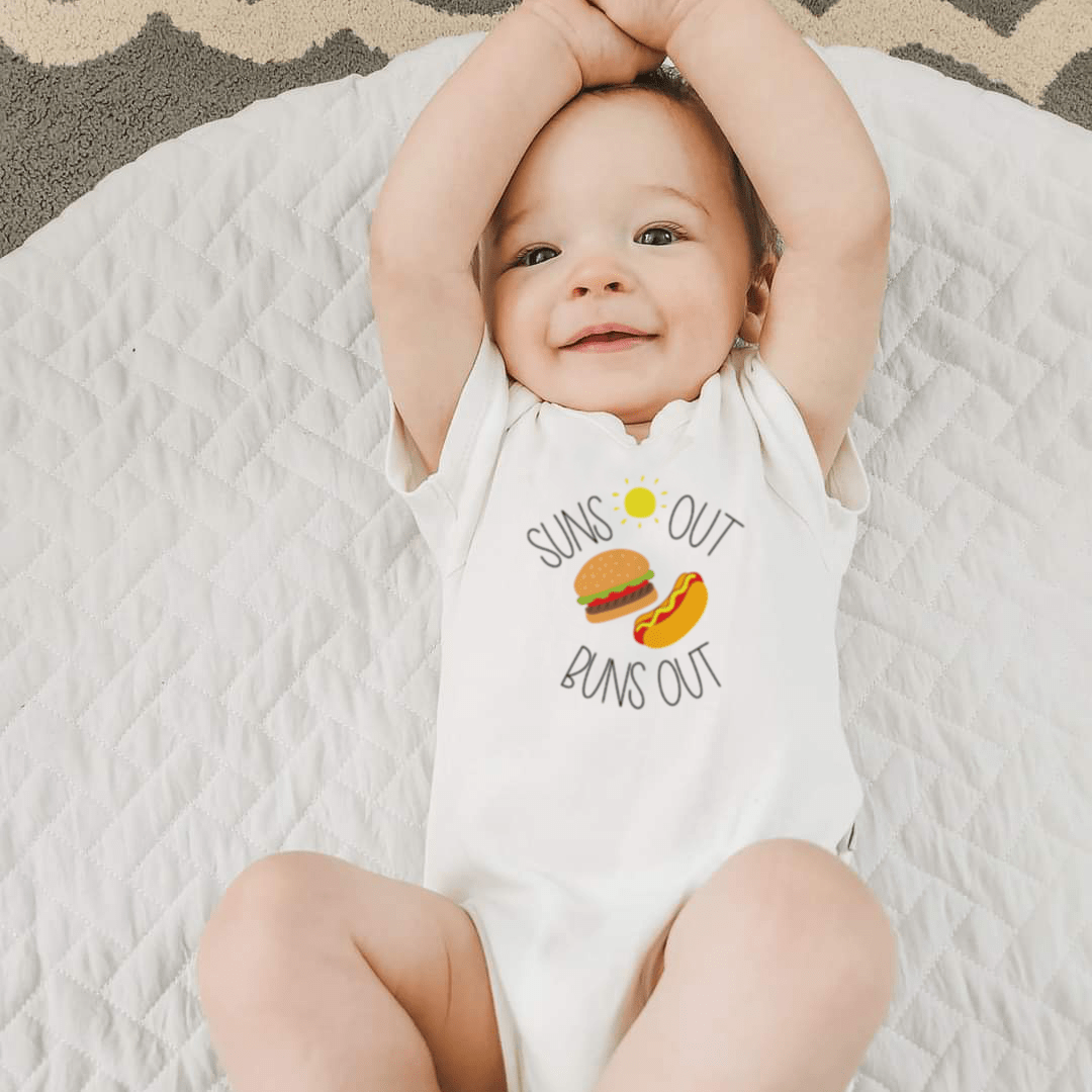 graphic bodysuit | suns out buns out - Aaria Tees Aaria Tees