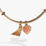 'Super Mom' Heart and Cape Charm Bangle - Aaria Tees Aaria Tees