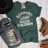 Support Wildlife Raise Children Unisex Tee - Aaria Tees Aaria Tees