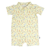 Surfboard Waves Polo Romper Aaria Tees