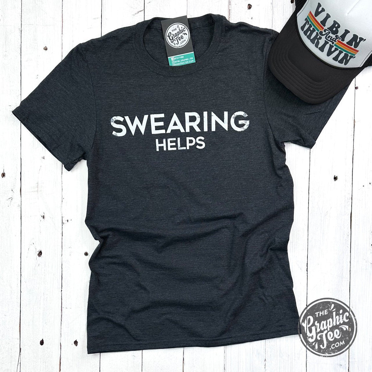Swearing Helps Unisex Short Sleeve Crewneck Tee - Aaria Tees