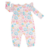 Sweet Tooth Flutter Sleeve Romper Aaria Tees