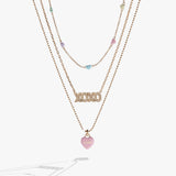Sweethearts® Triple-Strand Charm Necklace - Aaria Tees Aaria Tees