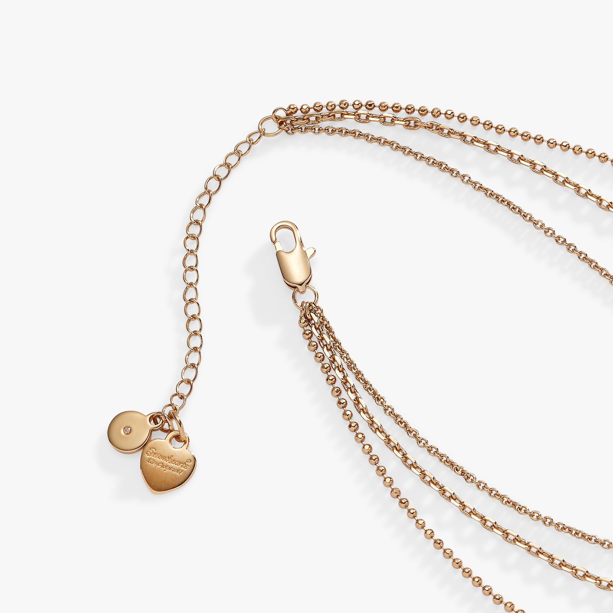 Sweethearts® Triple-Strand Charm Necklace - Aaria Tees Aaria Tees