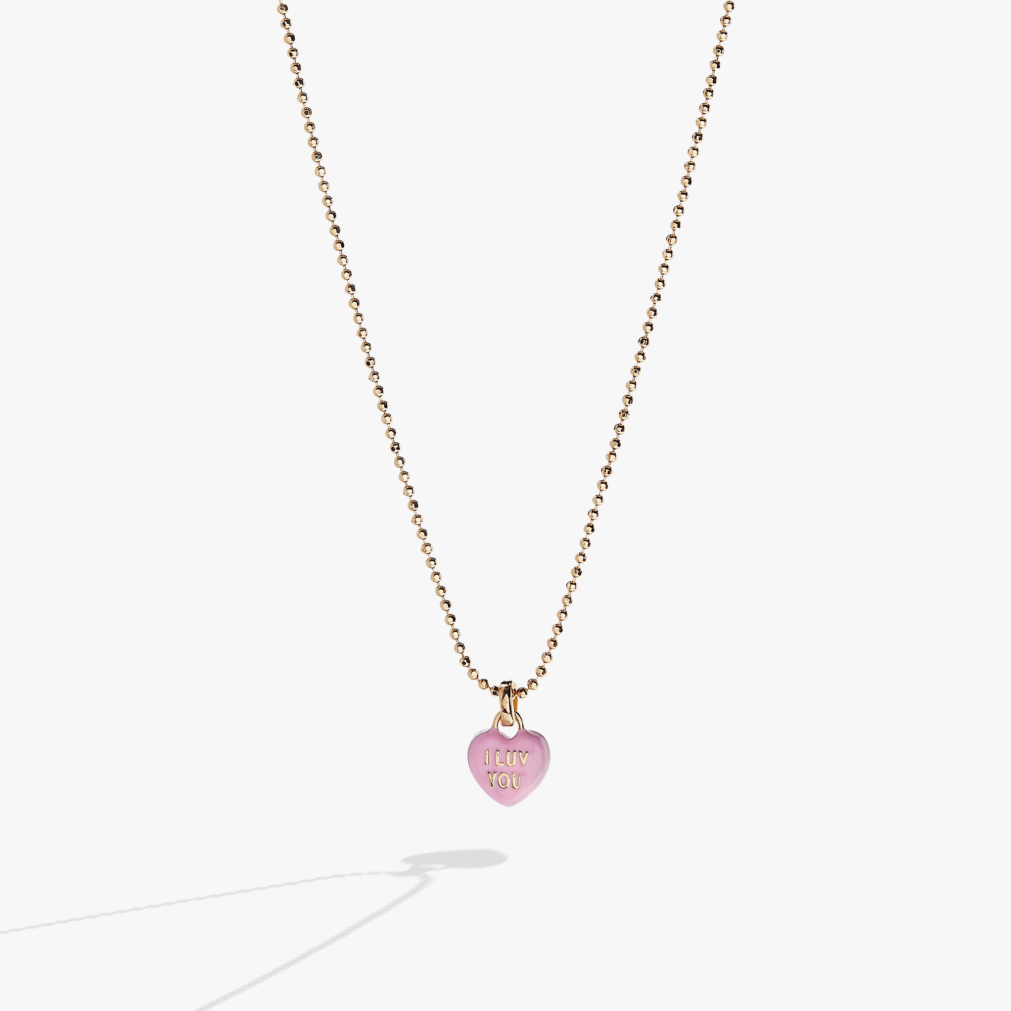 Sweethearts® 'I Luv You' Charm Necklace - Aaria Tees Aaria Tees