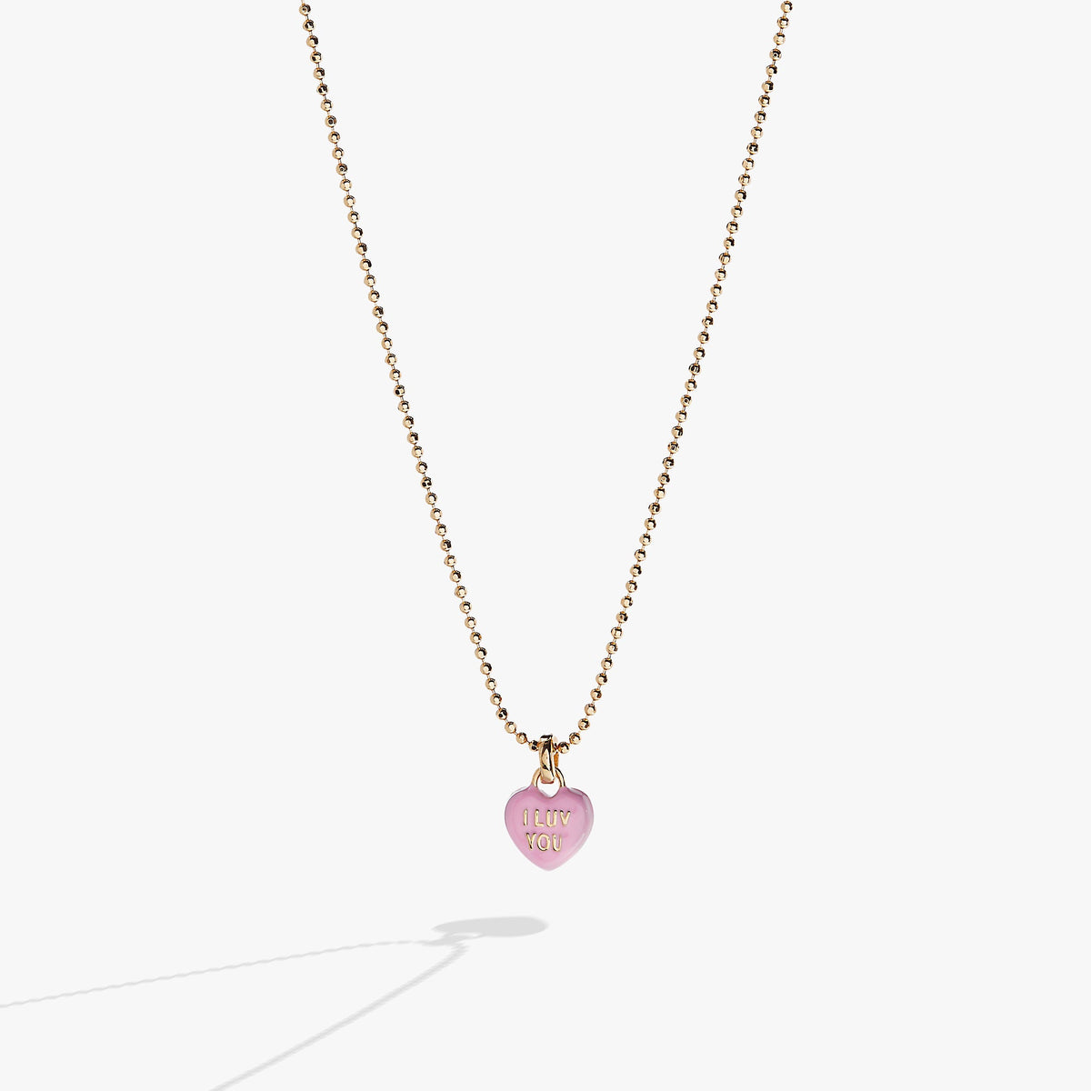 Sweethearts® 'I Luv You' Charm Necklace - Aaria Tees