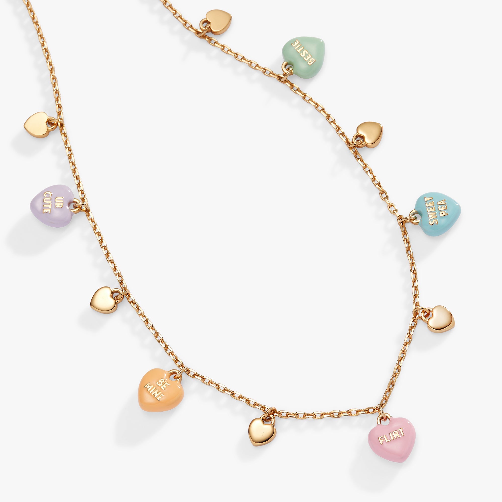 Sweethearts® Multi-Charm Necklace - Aaria Tees Aaria Tees