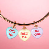 Sweethearts® Multi-Heart Charm Bangle - Aaria Tees Aaria Tees