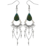 Swirls Chandelier Stone Earrings - Aaria Tees Aaria Tees