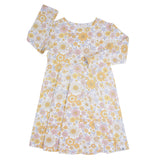 Retro Vintage Flowers Swirly Girl Dress Aaria Tees
