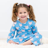 Pretty Pink Cat Swirly Girl Dress Aaria Tees