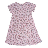 Cowhide Boots Bows Cap Sleeve Swirly Girl Dress Aaria Tees