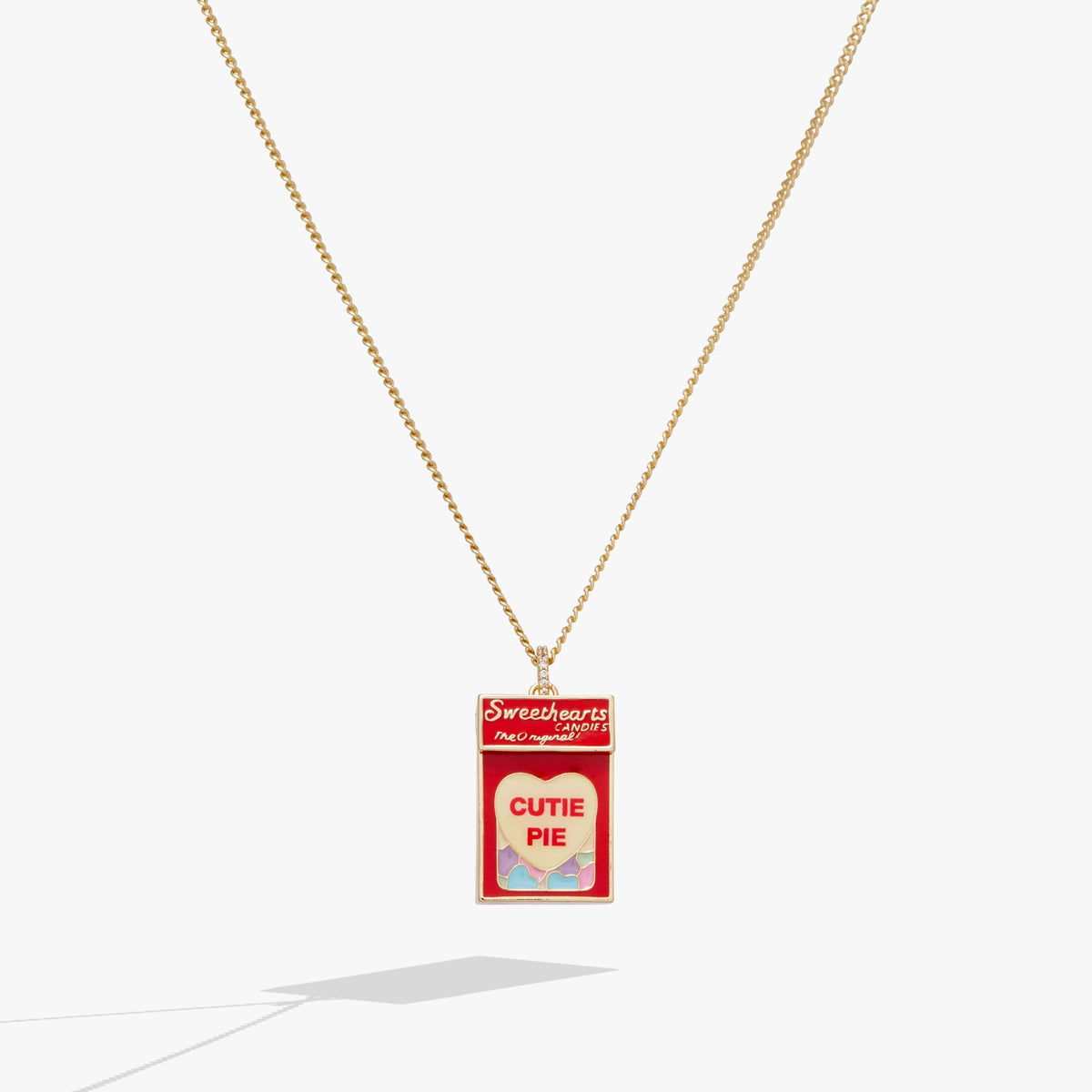 Sweethearts® Box Locket And Heart Charm Necklace - Aaria Tees