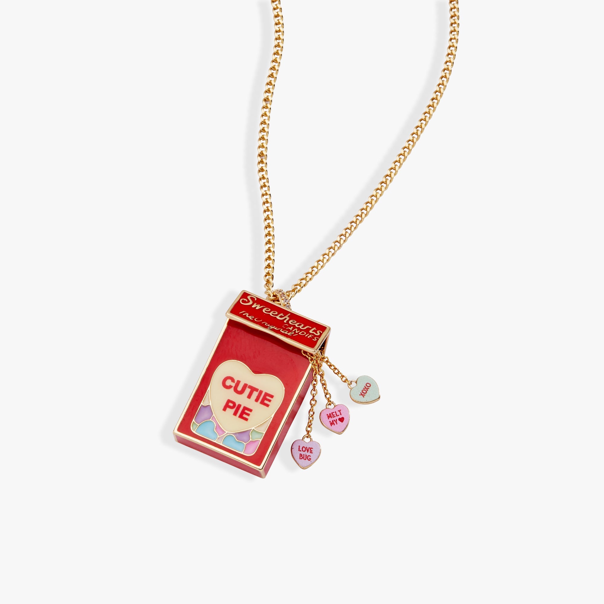 Sweethearts® Box Locket And Heart Charm Necklace - Aaria Tees Aaria Tees