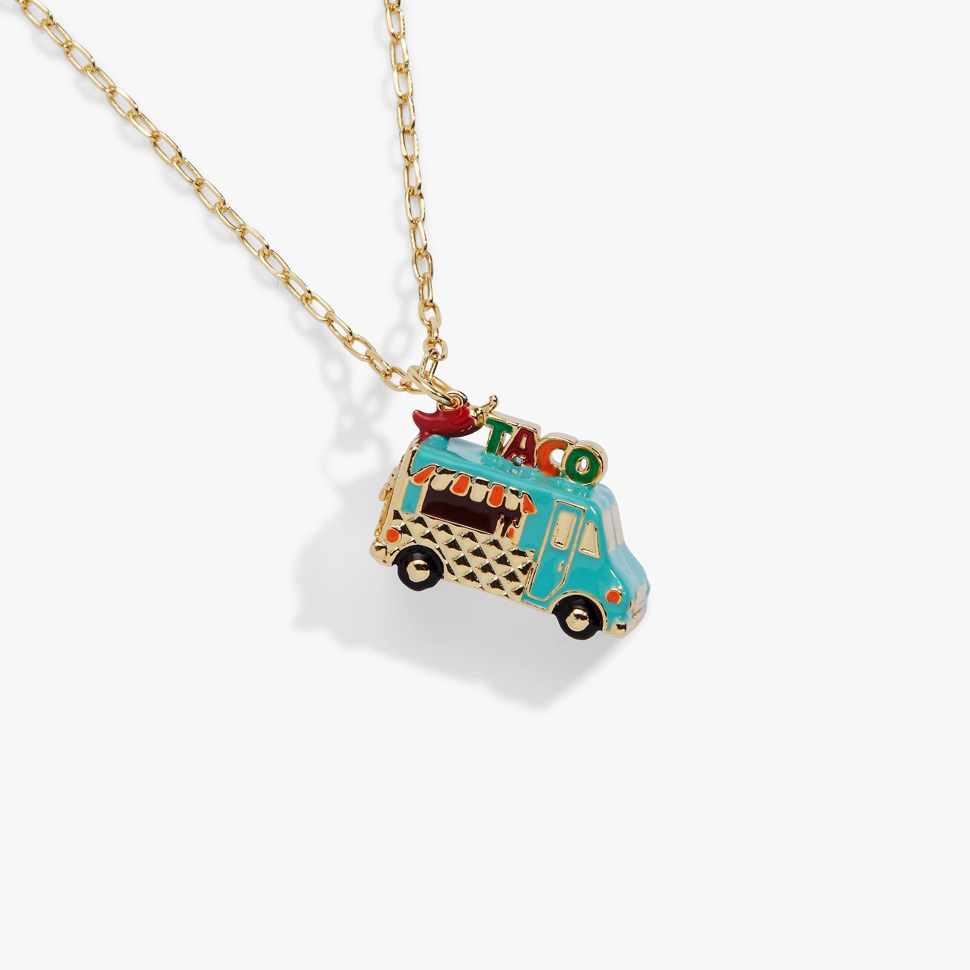 Taco Truck Locket Necklace - Aaria Tees Aaria Tees