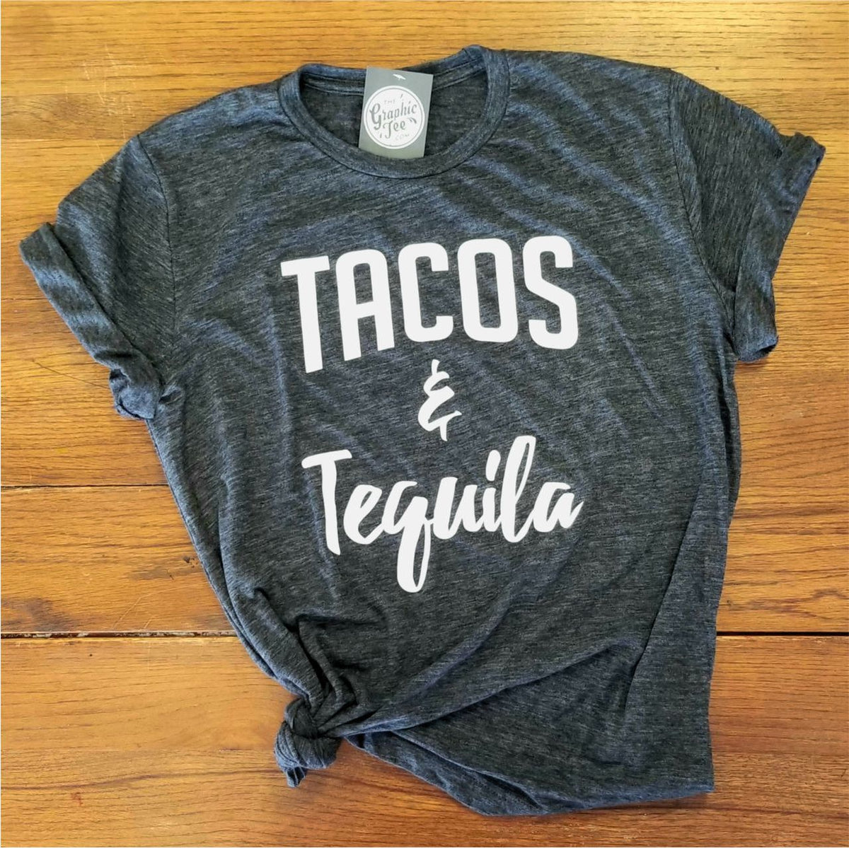 Tacos and Tequila - Unisex Crew - Aaria Tees
