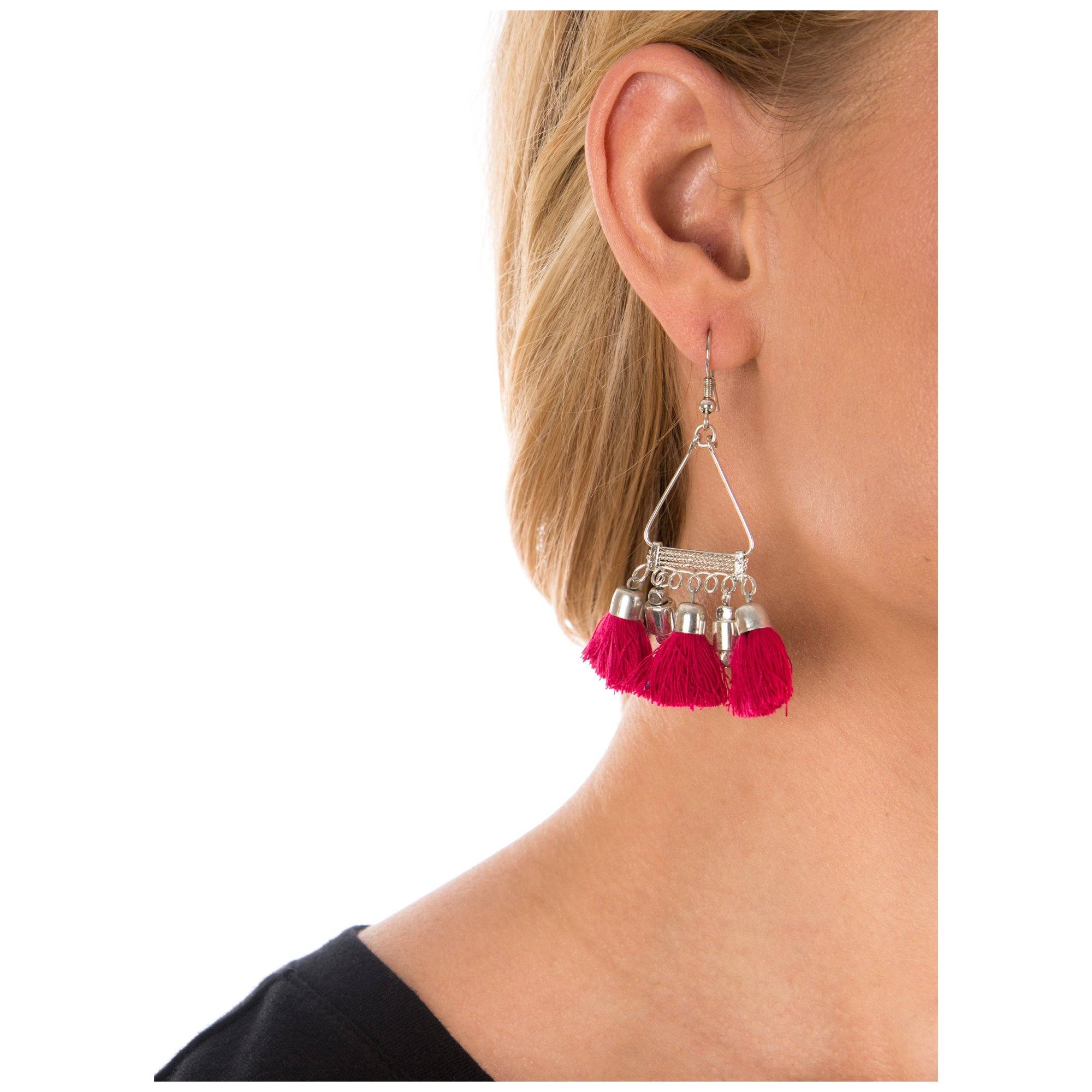 Taj Tassel Earrings - Aaria Tees Aaria Tees