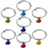 Taj Tassel Metal Bead Bracelet - Aaria Tees Aaria Tees