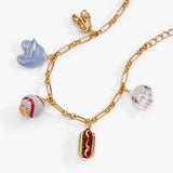 'Take Me Out to the Ballgame' Baseball Charm Bracelet - Aaria Tees Aaria Tees