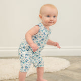 Blue Crabs Tank Romper Aaria Tees