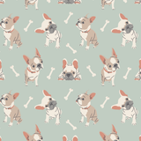 Mint Frenchie Puppy Tank Romper Aaria Tees