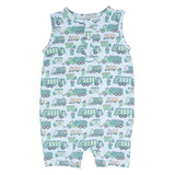 Garbage Trucks Recycle Tank Romper Aaria Tees