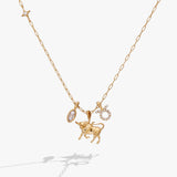 Taurus Zodiac Charm Cluster Necklace - Aaria Tees Aaria Tees
