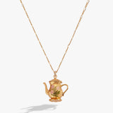 Tea Party Kettle Locket Pendant Necklace - Aaria Tees Aaria Tees