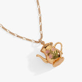 Tea Party Kettle Locket Pendant Necklace - Aaria Tees Aaria Tees