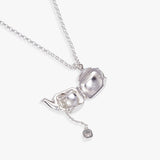 Floral Teapot Locket Pendant Necklace - Aaria Tees Aaria Tees