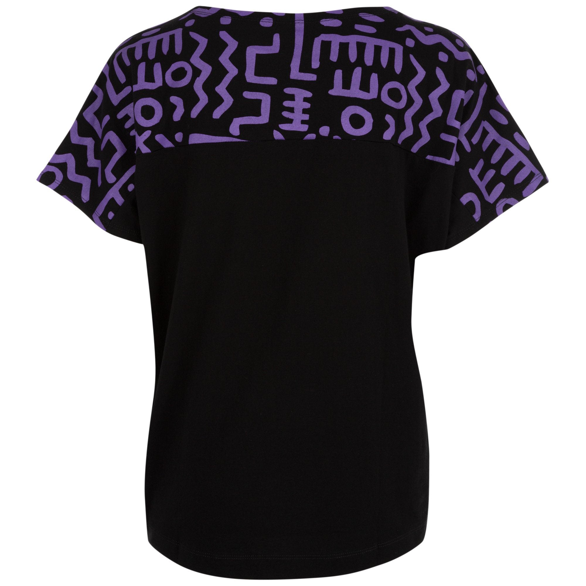 Textile Traditions Printed Plum Top - Aaria Tees Aaria Tees