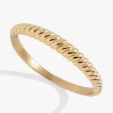 Stainless Steel Rope Textured Bangle - Aaria Tees Aaria Tees