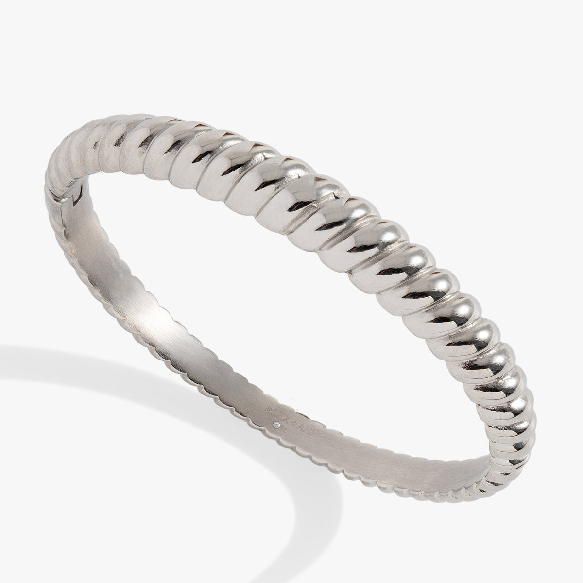Stainless Steel Rope Textured Bangle - Aaria Tees