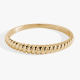 Stainless Steel Rope Textured Bangle - Aaria Tees Aaria Tees